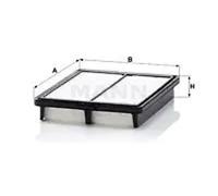 Filtro de aire Cartucho filtrante C 24 042 MANN-FILTER para SSANGYONG TIVOLI