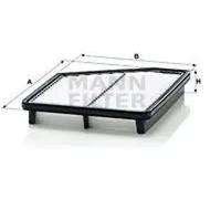 Filtro de aire Cartucho filtrante C 2421 MANN-FILTER para HYUNDAI MATRIX