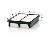 MANN-FILTER C 25 019 Filtro de aire - para Automóviles + Vehículos de transporte