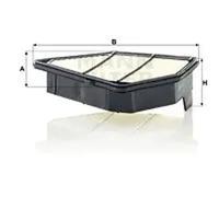 Filtro de aire Cartucho filtrante C 25 028 MANN-FILTER para HONDA CR-V IV