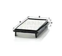 Filtro de aire Cartucho filtrante C 2537/2 MANN-FILTER para ROVER HONDA