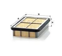 Filtro de aire Cartucho filtrante C 2568 MANN-FILTER para TOYOTA DAIHATSU