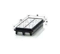 Filtro de aire Cartucho filtrante C 2617 MANN-FILTER para KIA PICANTO I
