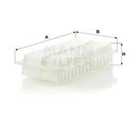 Filtro de aire Cartucho filtrante C 2620 MANN-FILTER para TOYOTA SUBARU