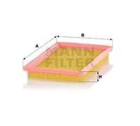 Filtro de aire Cartucho filtrante C 2742 MANN-FILTER para HYUNDAI ATOS