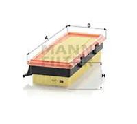 Filtro de aire Cartucho filtrante C 2771 MANN-FILTER para RENAULT KANGOO CLIO II