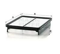 Filtro de aire Cartucho filtrante C 28 011 MANN-FILTER para KIA HYUNDAI