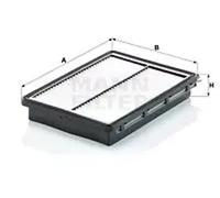 Filtro de aire Cartucho filtrante C 28 036 MANN-FILTER para KIA HYUNDAI