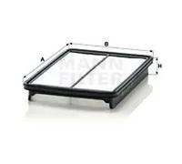 Filtro de aire Cartucho filtrante C 29 019 MANN-FILTER para KIA HYUNDAI