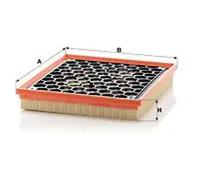 Filtro de aire Cartucho filtrante C 29 145 MANN-FILTER para CHEVROLET OPEL SAAB