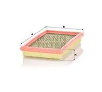 Filtro de aire Cartucho filtrante C 2966 MANN-FILTER para MAZDA 323 S V 323 P V
