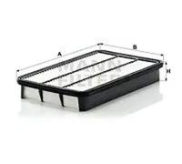 Filtro de aire Cartucho filtrante C 31 126 MANN-FILTER para TOYOTA LEXUS