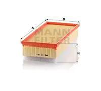 Filtro de aire Cartucho filtrante C 33 156/1 MANN-FILTER para CITROËN PEUGEOT