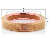 Filtro de aire Cartucho filtrante C 37 107 MANN-FILTER para MERCEDES-BENZ 190