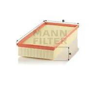 Filtro de aire Cartucho filtrante C 39 002 MANN-FILTER para PORSCHE VW AUDI