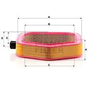 Filtro de aire Cartucho filtrante C 40 193 MANN-FILTER para MERCEDES-BENZ SL