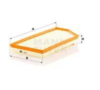 Filtro de aire Cartucho filtrante C 45 004 MANN-FILTER para MERCEDES-BENZ CLS