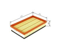 Filtro de aire Cartucho filtrante F 026 400 041 BOSCH para FIAT BRAVO II STILO