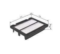 Filtro de aire Cartucho filtrante F 026 400 043 BOSCH para CHEVROLET DAEWOO