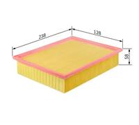 Filtro de aire Cartucho filtrante F 026 400 047 BOSCH para RENAULT NISSAN