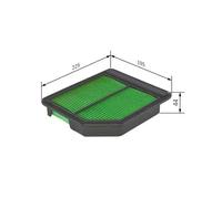 Filtro de aire Cartucho filtrante F 026 400 098 BOSCH para HONDA FR-V