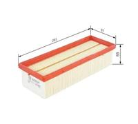 Filtro de aire Cartucho filtrante F 026 400 323 BOSCH para DACIA DUSTER SANDERO