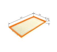 Filtro de aire Cartucho filtrante F 026 400 505 BOSCH para MERCEDES-BENZ CLASE V