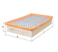 Filtro de aire Cartucho filtrante LX 1216 KNECHT para BMW WIESMANN