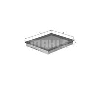Filtro de aire KNECHT LX 1272