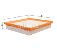 Filtro de aire Cartucho filtrante LX 1288 MAHLE para DODGE CHRYSLER LANCIA VW