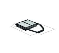 Mahle Filter LX1562 Filtro De Aire