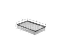 Mahle Filter LX1571 Filtro De Aire