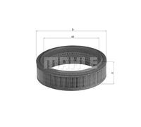 Filtro de aire KNECHT LX 158