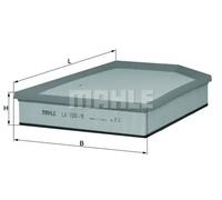 Filtro de aire KNECHT LX 1591/9