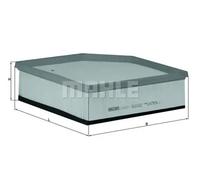 Filtro de aire Cartucho filtrante LX 1607/1 KNECHT para VOLVO XC90 I