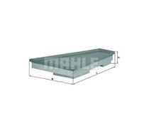 Filtro de aire Cartucho filtrante LX 1663 KNECHT para CHRYSLER PT CRUISER