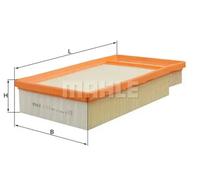 Filtro de aire Cartucho filtrante LX 1820 KNECHT para NISSAN PRIMERA