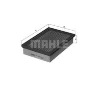 Filtro de aire Cartucho filtrante LX 2047 KNECHT para SSANGYONG DAEWOO