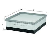Filtro de aire Cartucho filtrante LX 2077/4 MAHLE para BMW 1 3 3 Gran Turismo