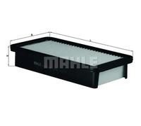 Filtro de aire Cartucho filtrante LX 2638 MAHLE para KIA HYUNDAI