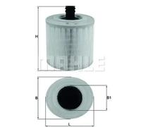 MAHLE LX 3015/14 Filtro de aire Cartucho filtrante
