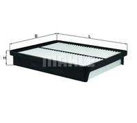 Filtro de aire Cartucho filtrante LX 3540 MAHLE para KIA HYUNDAI