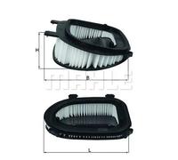 KNECHT FILTER Filtro de aire (de coche) para BMW: X5, X3, X6 (Ref: LX 3541)