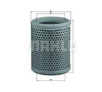 Filtro de aire Cartucho filtrante LX 384 KNECHT para CITROËN PEUGEOT MEGA