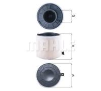 MAHLE ORIGINAL LX 4407 Filtro de aire