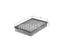 Filtro de aire Cartucho filtrante LX 460/1 KNECHT para LANCIA FIAT