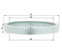 KNECHT FILTER Filtro de aire (de coche) para MERCEDES-BENZ: 201 Series, 124 Series (Ref: LX 61)