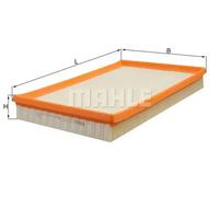 Filtro de aire Cartucho filtrante LX 613 MAHLE para OPEL VECTRA B Hatchback