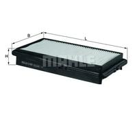 Filtro de aire Cartucho filtrante LX 667 KNECHT para ROVER HONDA