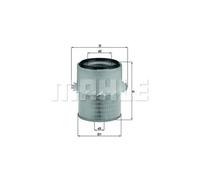 Filtro de aire Cartucho filtrante LX 673 MAHLE para MITSUBISHI PAJERO I L200